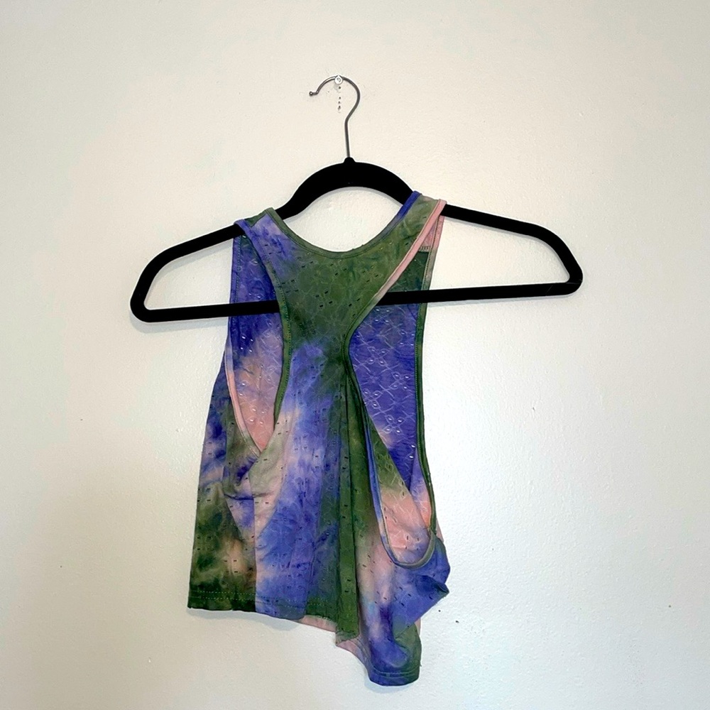 SHEIN | Rainbow Asymmetrical Cropped Top